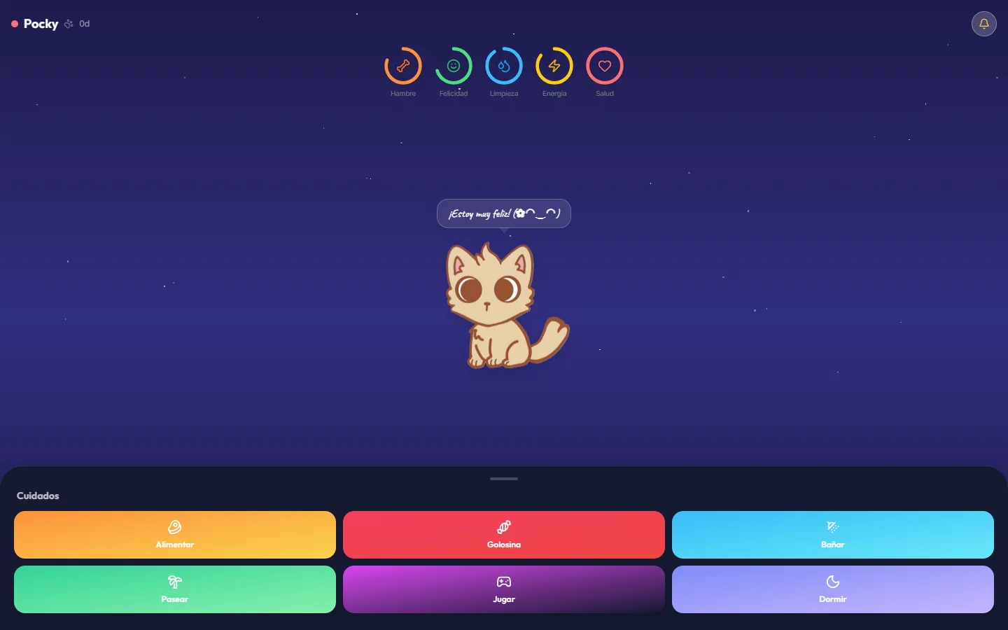 Pocky — vista de escritorio